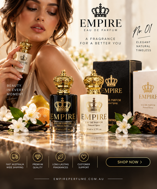 Empire No. 01 luxury perfume advertisement