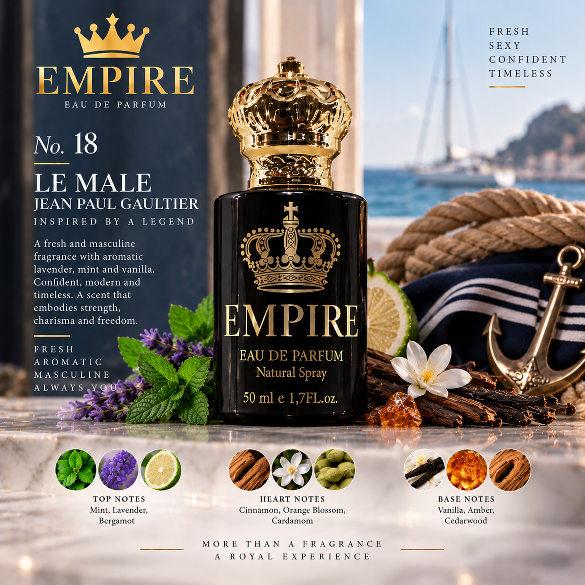 Empire No. 18 Le Male Inspired Fragrance