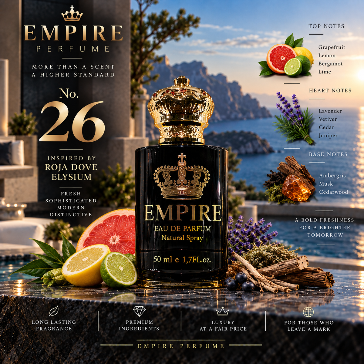Empire No. 26 Roja Dove Elysium inspired fragrance