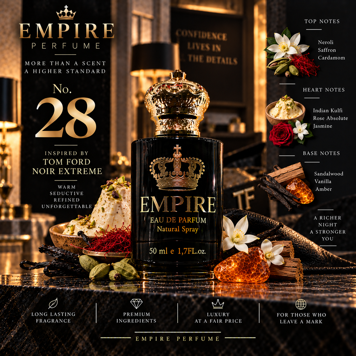Empire No. 28 Noir Extreme inspired fragrance