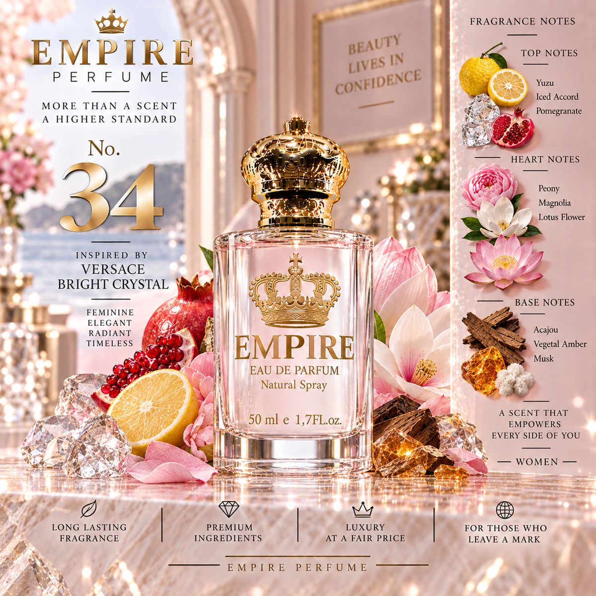 Empire No. 34 Bright Crystal inspired fragrance