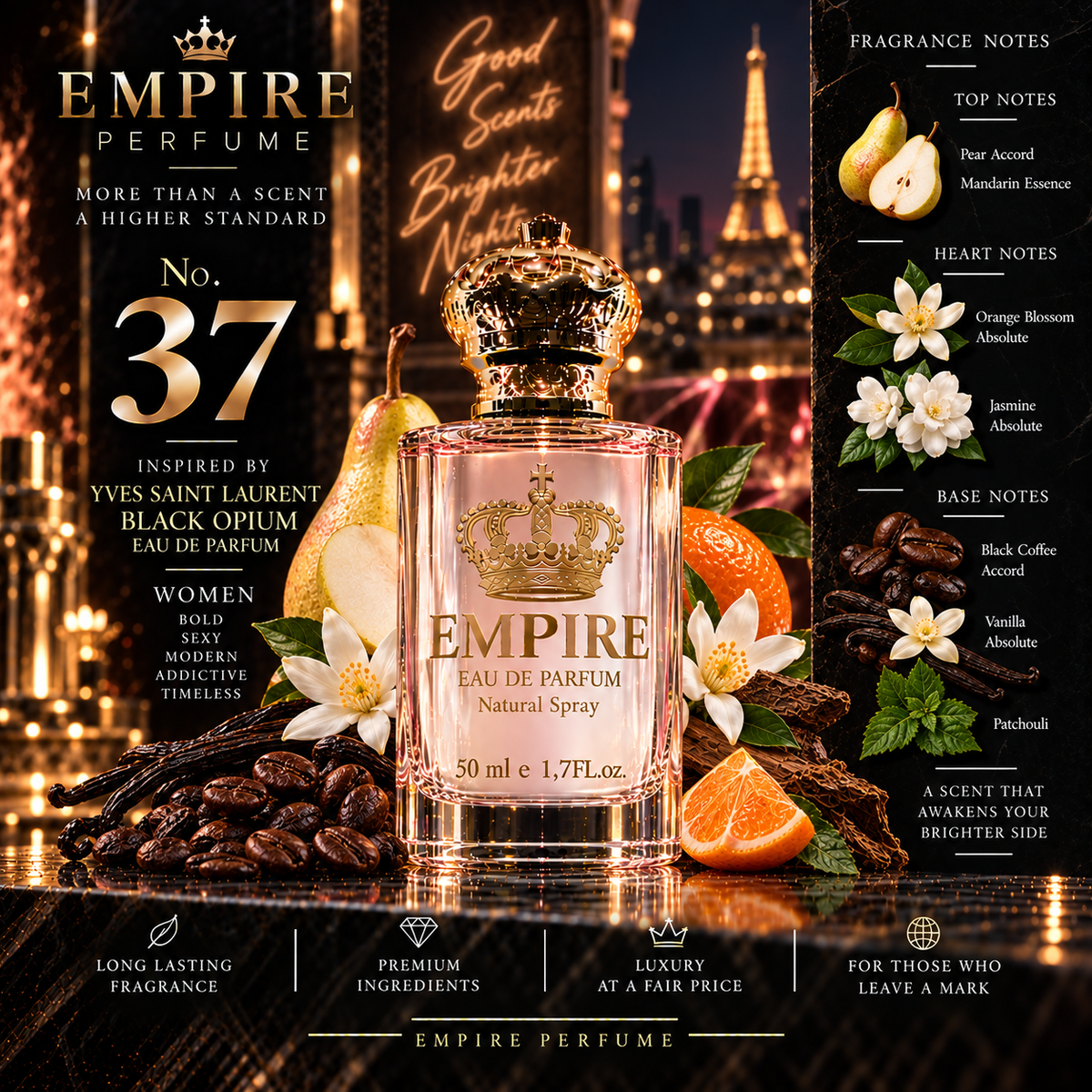 Empire No. 37 Black Opium inspired fragrance