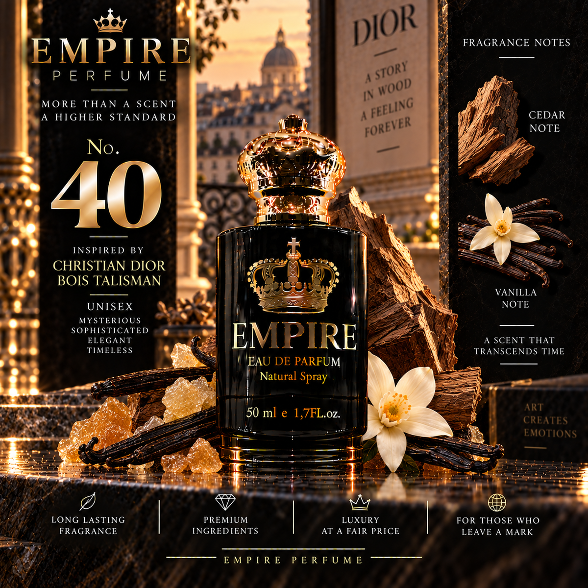 Empire No. 40 Dior Bois Talisman inspired fragrance