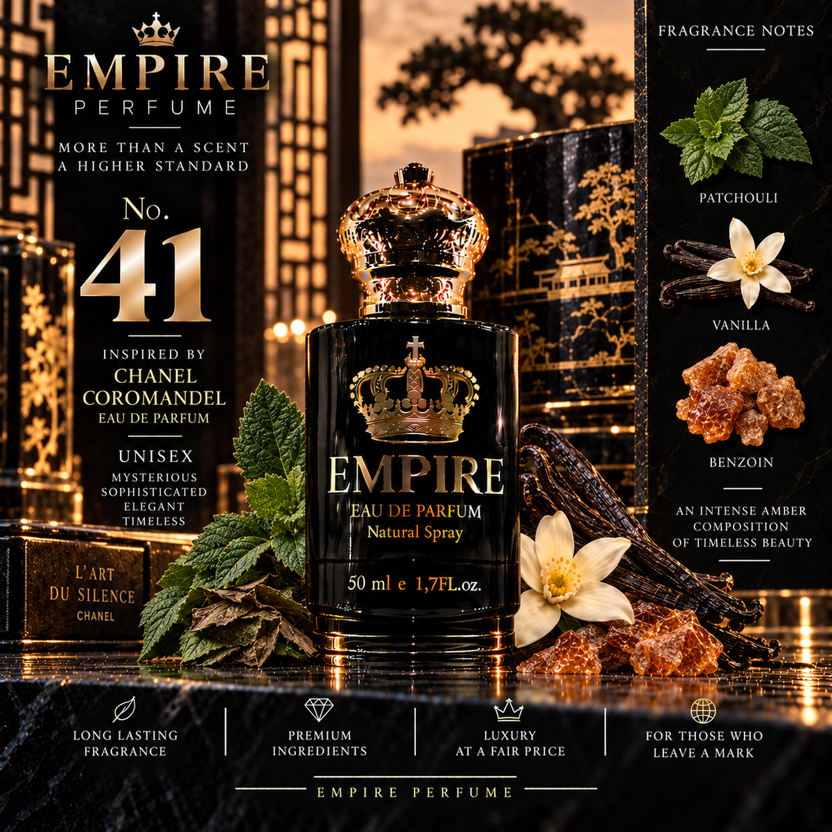Empire No. 41 Chanel Coromandel inspired fragrance