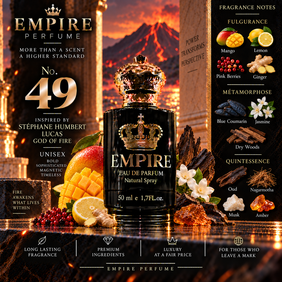 Empire No. 49 Stephane Humbert Lucas God of Fire inspired fragrance