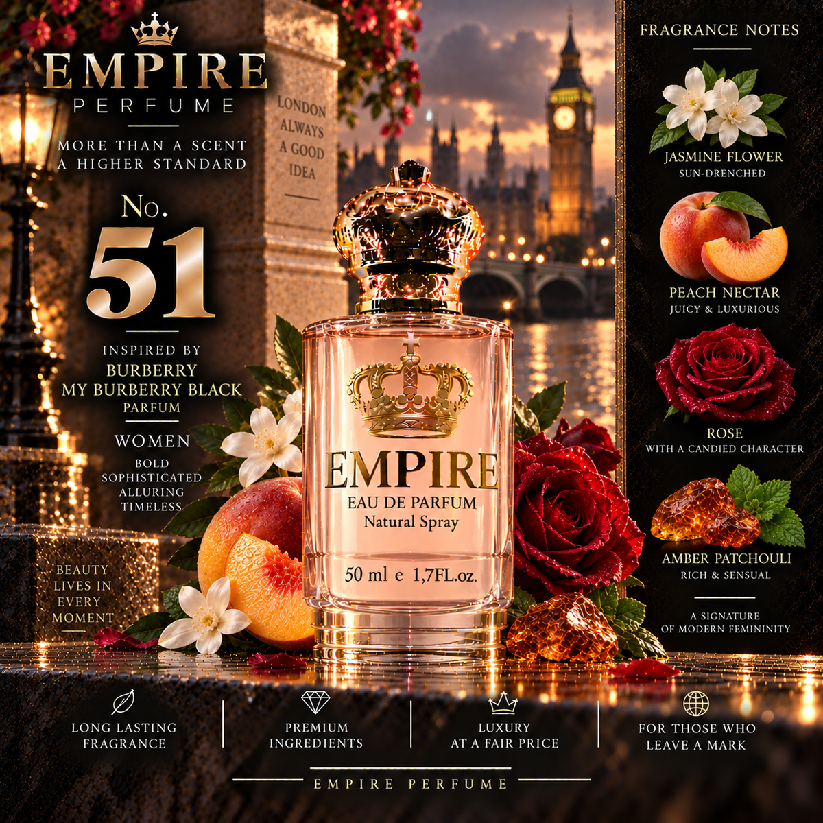 Empire No. 51 Burberry My Burberry Black inspired fragrance