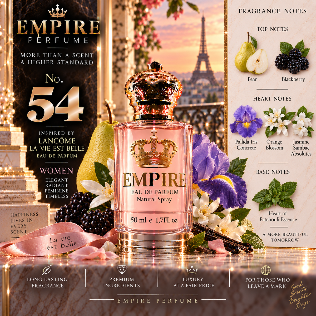 Empire No. 54 Lancôme La Vie Est Belle inspired fragrance for women