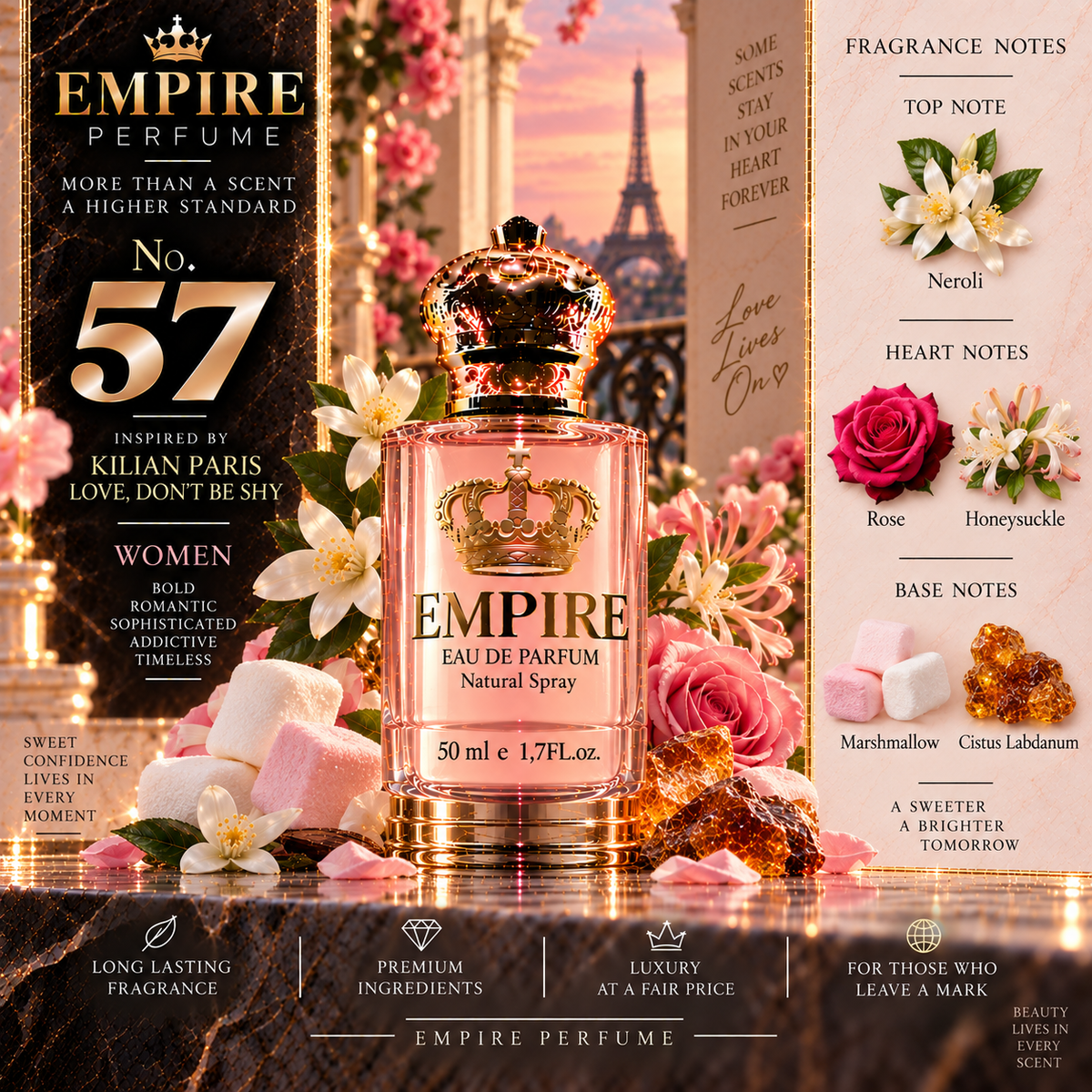 Empire No. 57 Kilian Love Don't Be Shy inspired fragrance for women