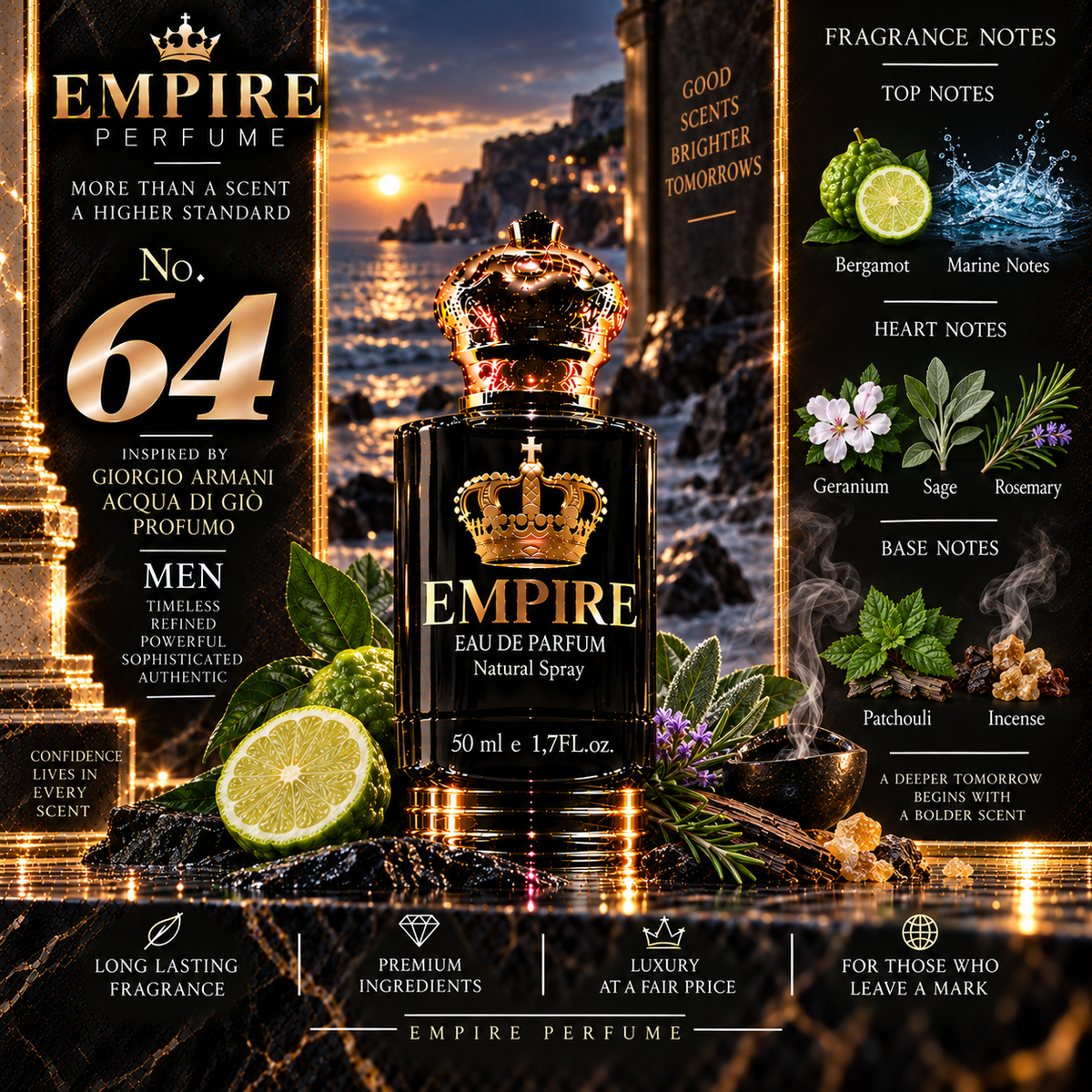 Empire No. 64 Giorgio Armani Acqua di Gio Profumo inspired fragrance for men